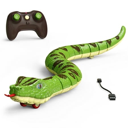 Terra by Battat RC Snake Green Anaconda Remote Control Reptile Toy for Kids 5 Years+ Retail $19.97