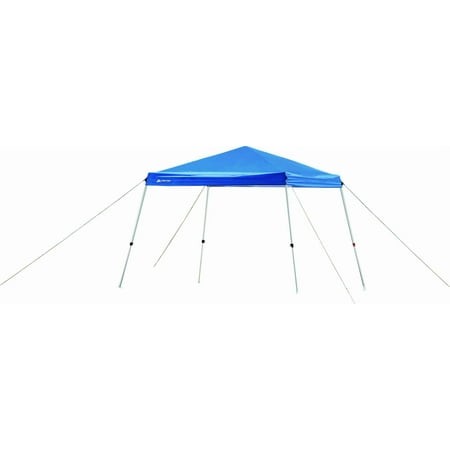 Ozark Trail 10  X 10  Instant Slant Leg Pop-up Canopy  Outdoor Shading Shelter  Blue Retail $59.97
