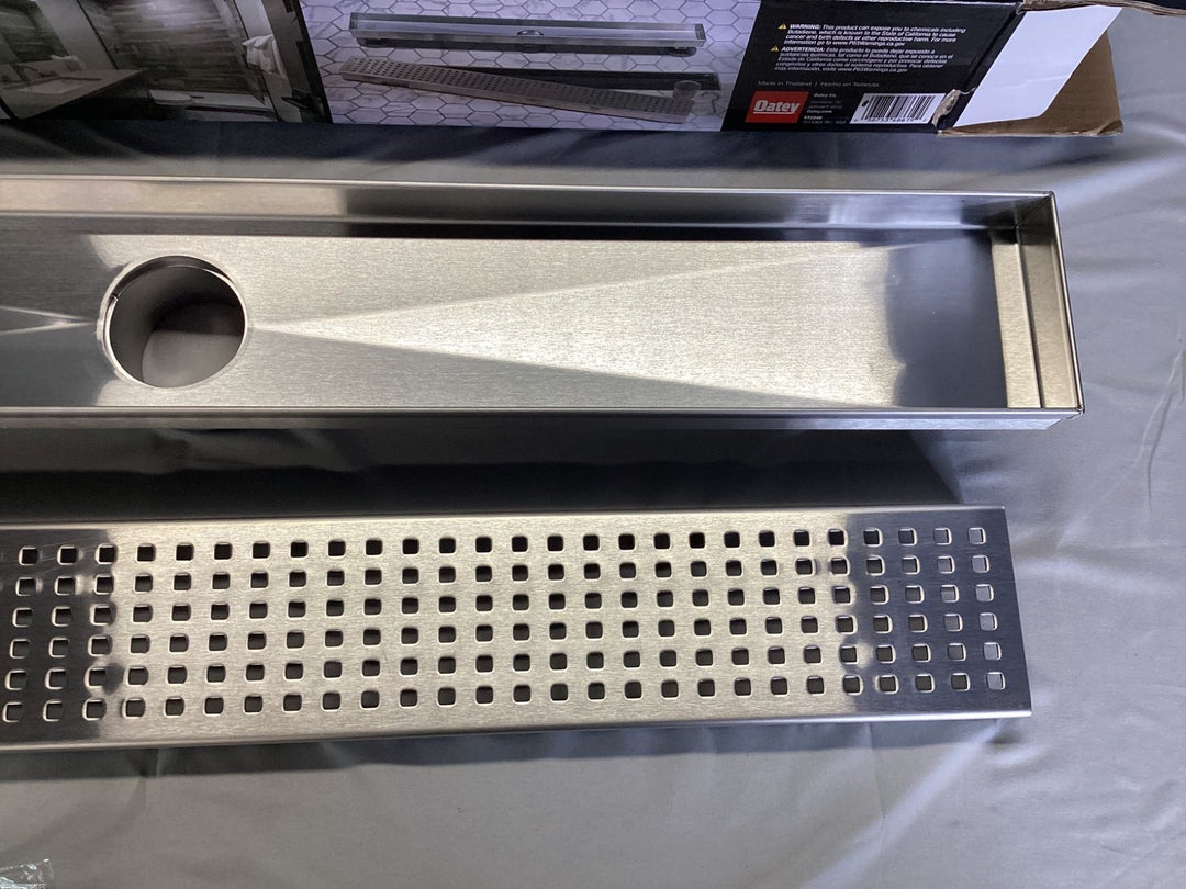 Oatey Vivante 24” Linear Shower Drain with Square Pattern VT2240 Retail $159.00