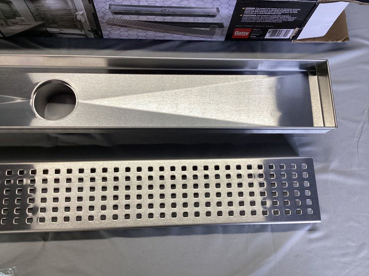 Oatey Vivante 24” Linear Shower Drain with Square Pattern VT2240 Retail $159.00