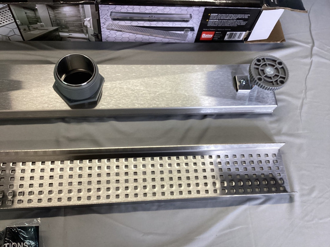 Oatey Vivante 24” Linear Shower Drain with Square Pattern VT2240 Retail $159.00