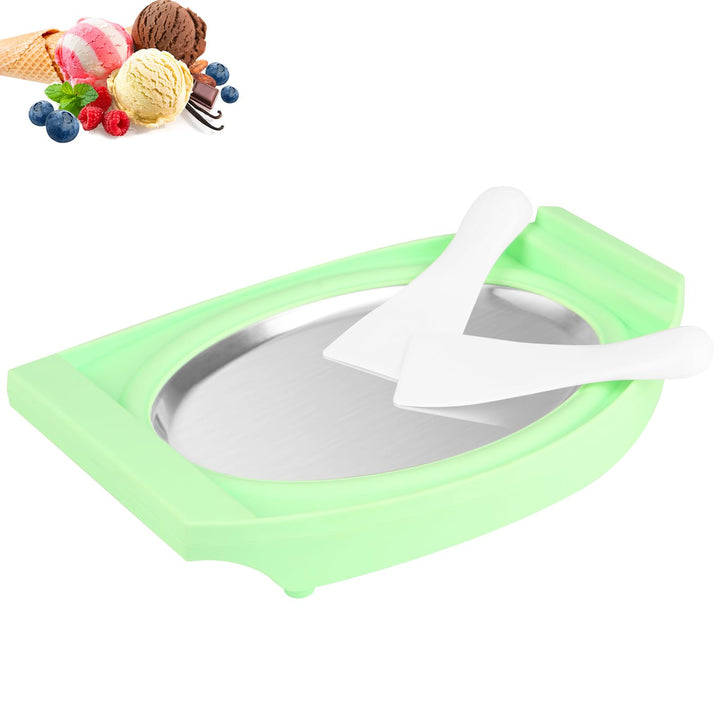 FROUXOUL Instant Ice Cream Maker Pan,Ideal for Fried Fruit Ice Cream Or Frozen Yogurt Sorbet Gelato Rolled Ice Cream,Homemade mini Ice Cream Plate for Kids