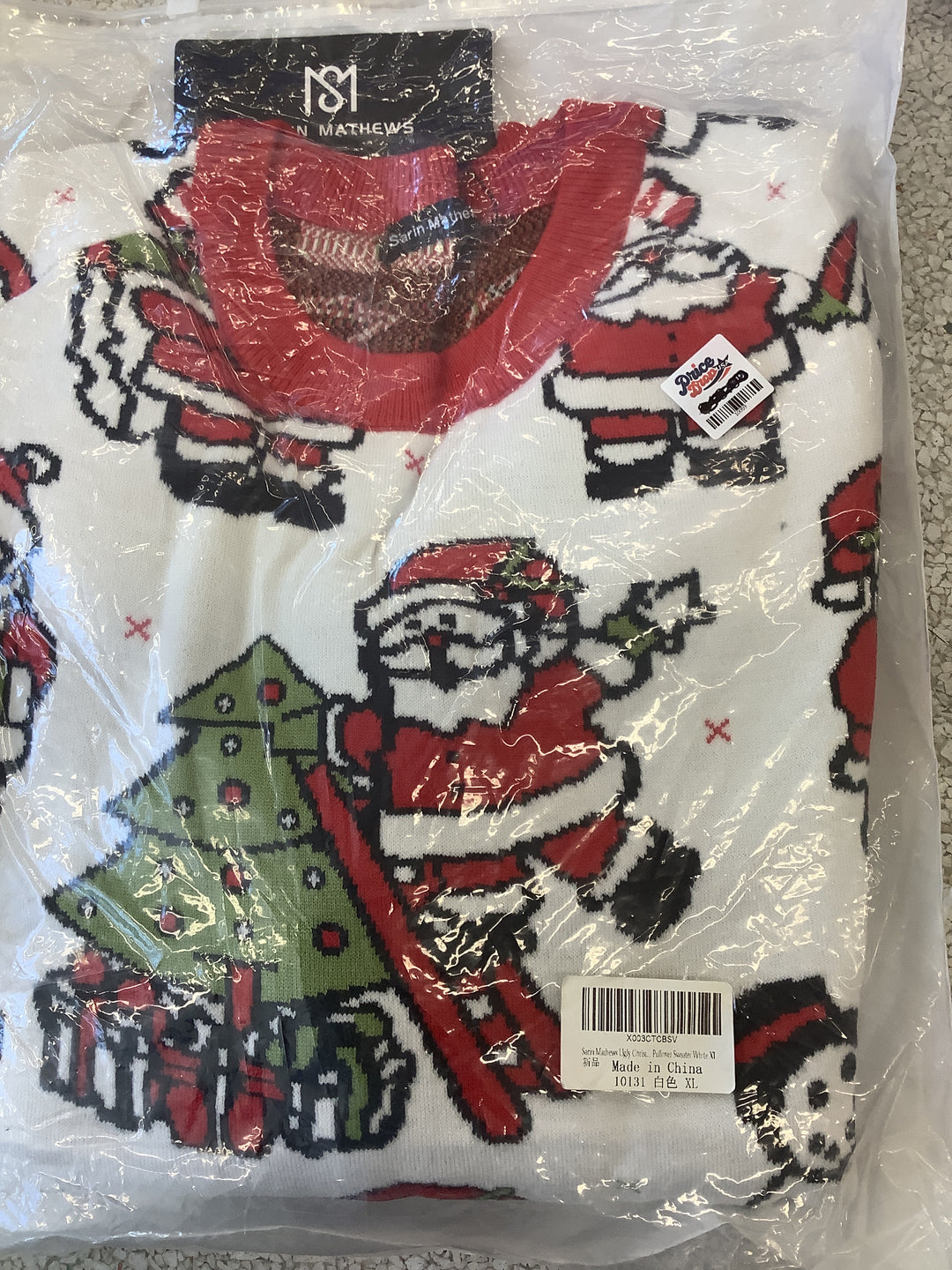 Sarin Mathews Snowman Sweaters for Women Dressy Cozy Knit Pullover Holiday Santa Christmas Tree Ugly Sweater medium