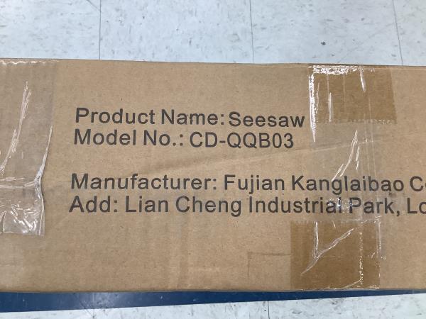 Fujian Kanglaibao Seesaw - CD-QQB03 - Teeter Totter for Kids Retail $79.99