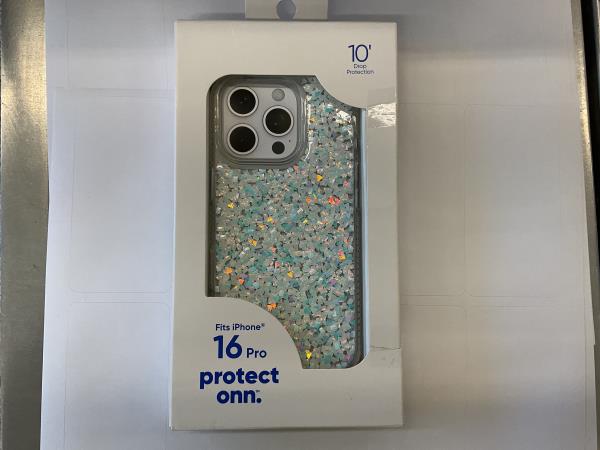 Onn 10’ drop protection IPhone 16 pro phone case Retail $12.98