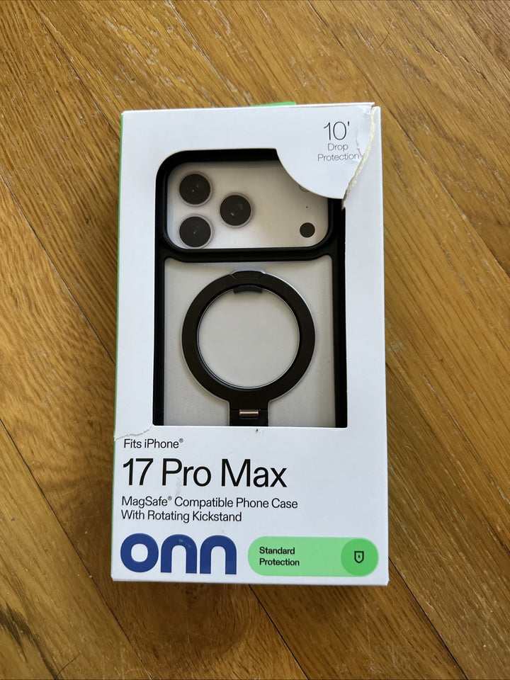 Onn  MagSafe Compatible Phone Case with Kickstand for iPhone 17 Pro Max Retail $17.88