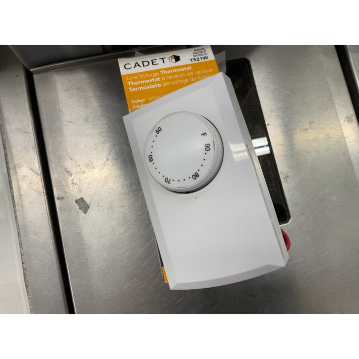 Cadet T521W Thermostat - Line Voltage, Wall Heater, 120/208/240/277 Volts