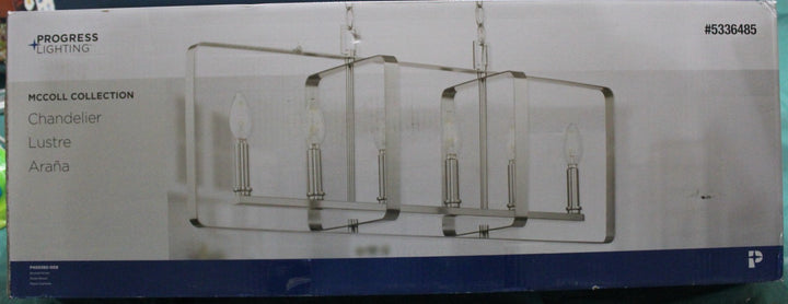 Progress Lighting P400382-009 McColl 6 -Light Brushed Nickel Transitional Linear Retail $129.95