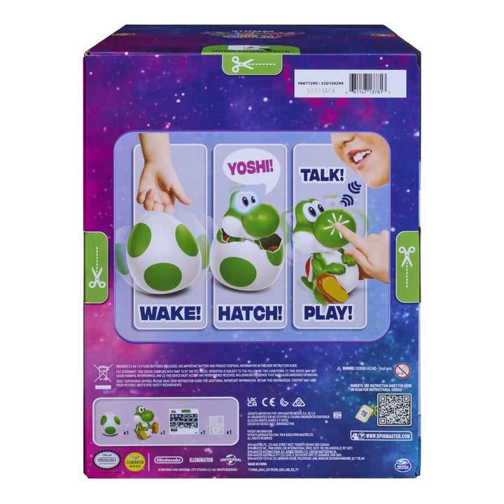 Hatchin' Yoshi the Super Mario Galaxy Movie Interactive Yoshi Figure Presale Retail $55.00