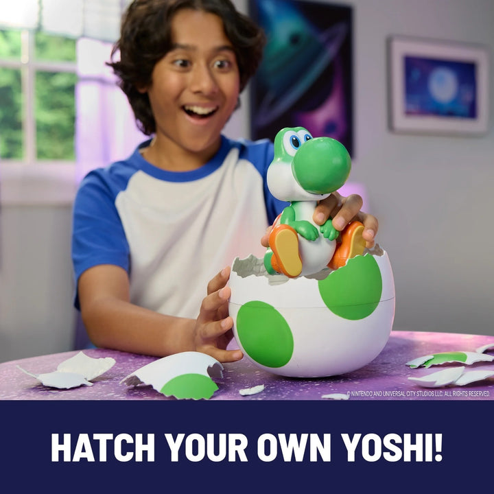 Hatchin' Yoshi the Super Mario Galaxy Movie Interactive Yoshi Figure Presale Retail $55.00