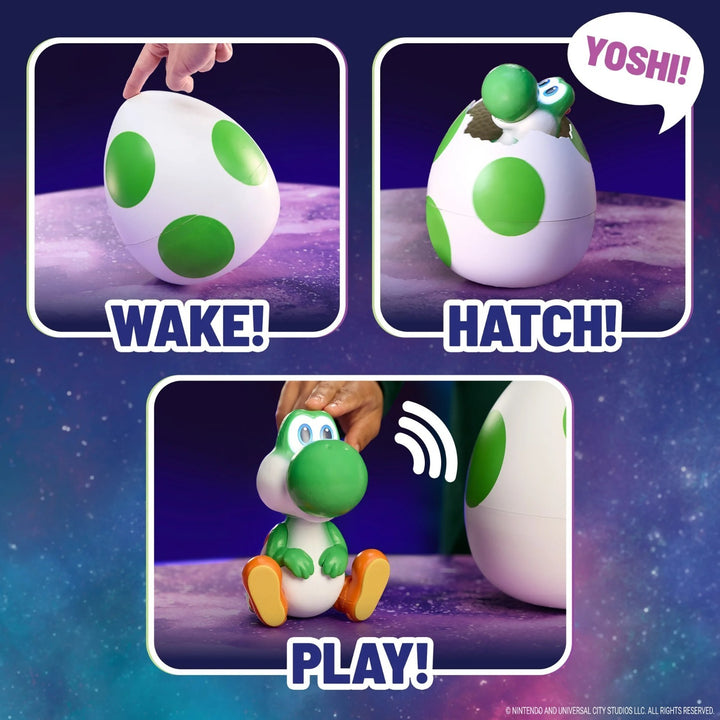Hatchin' Yoshi the Super Mario Galaxy Movie Interactive Yoshi Figure Presale Retail $55.00