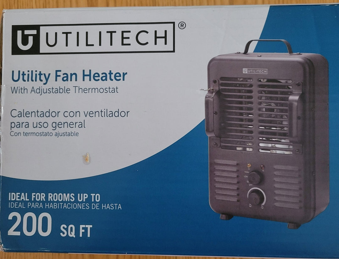 Utilitech Ceramic Space Heater up to 1500w, 200 Sq. Ft Retail $40.00