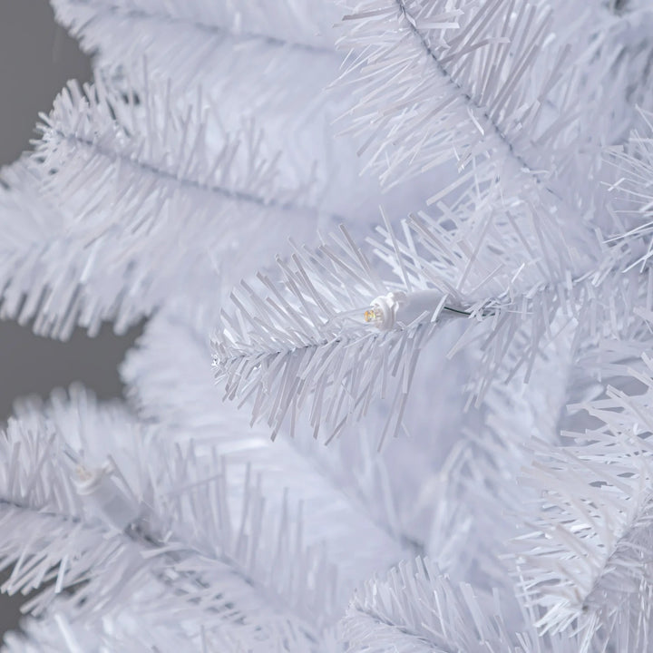 6.5ft Prelit White Madison Pine Artificial Christmas Tree Color-Changing LEDs Retail $99.00