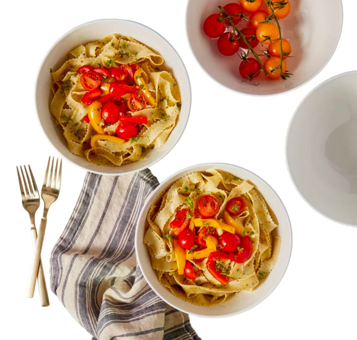 Denmark 4-piece White All Purpose Durable Vitrified Porcelain Bowls Ramen, Salad Retail $11.99