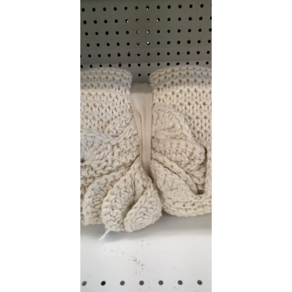 Knit Scalloped Edge Throw Blanket Cream - Thresholdâ„¢ Designed with Studio McGee