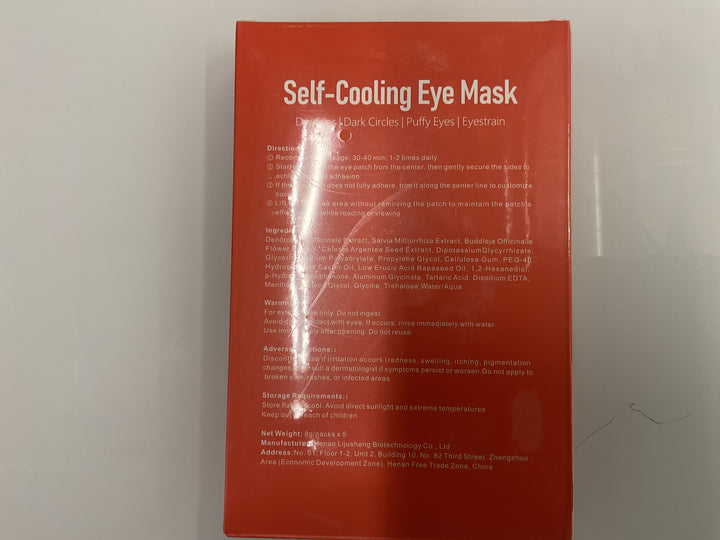 self cooling eye mask