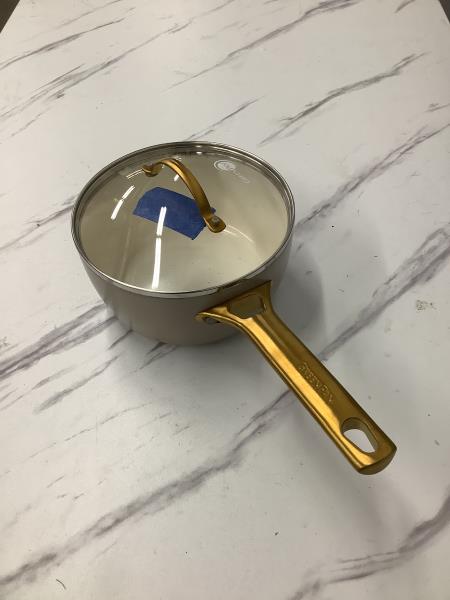GreenPan Premiere Saucepan - 2 Qt - Gold Handle Retail $45.00