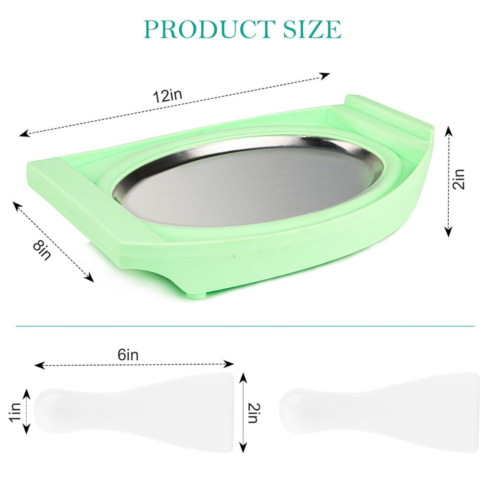 FROUXOUL Instant Ice Cream Maker Pan,Ideal for Fried Fruit Ice Cream Or Frozen Yogurt Sorbet Gelato Rolled Ice Cream,Homemade mini Ice Cream Plate for Kids