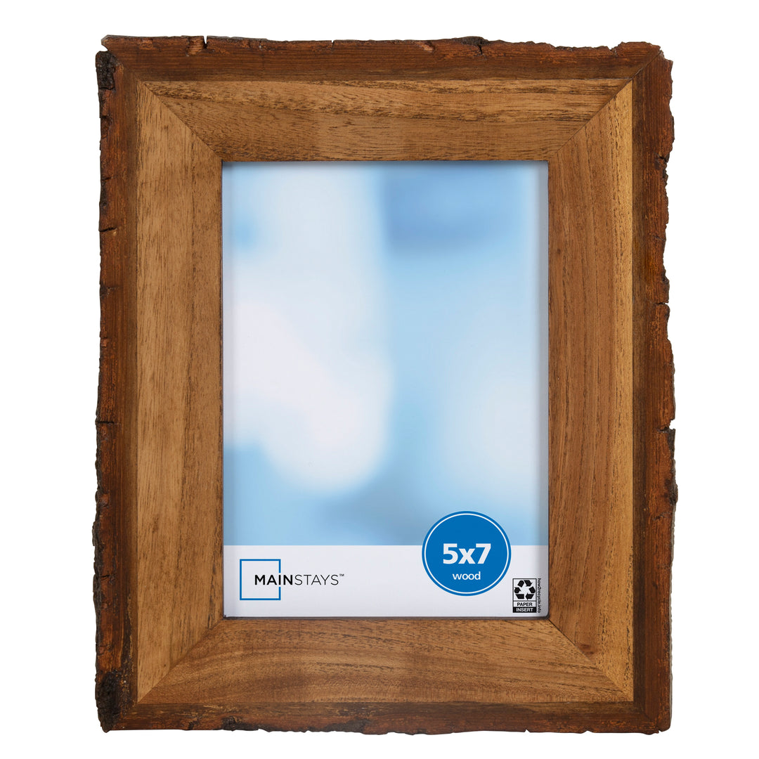 Mainstays 5x7 Live Edge Tabletop Picture Frame