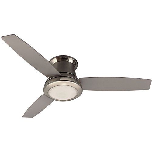 Harbor Breeze Sail Stream Brushed Nickel Flush Mount Ceiling Fan Retail $157.00