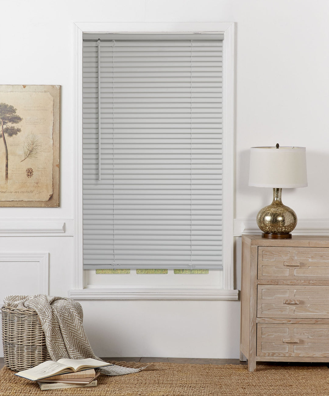 Mainstays 1 in. Cordless  Room Darkening Vinyl Blind  Gray  58  W X 64 L Retail $18.52