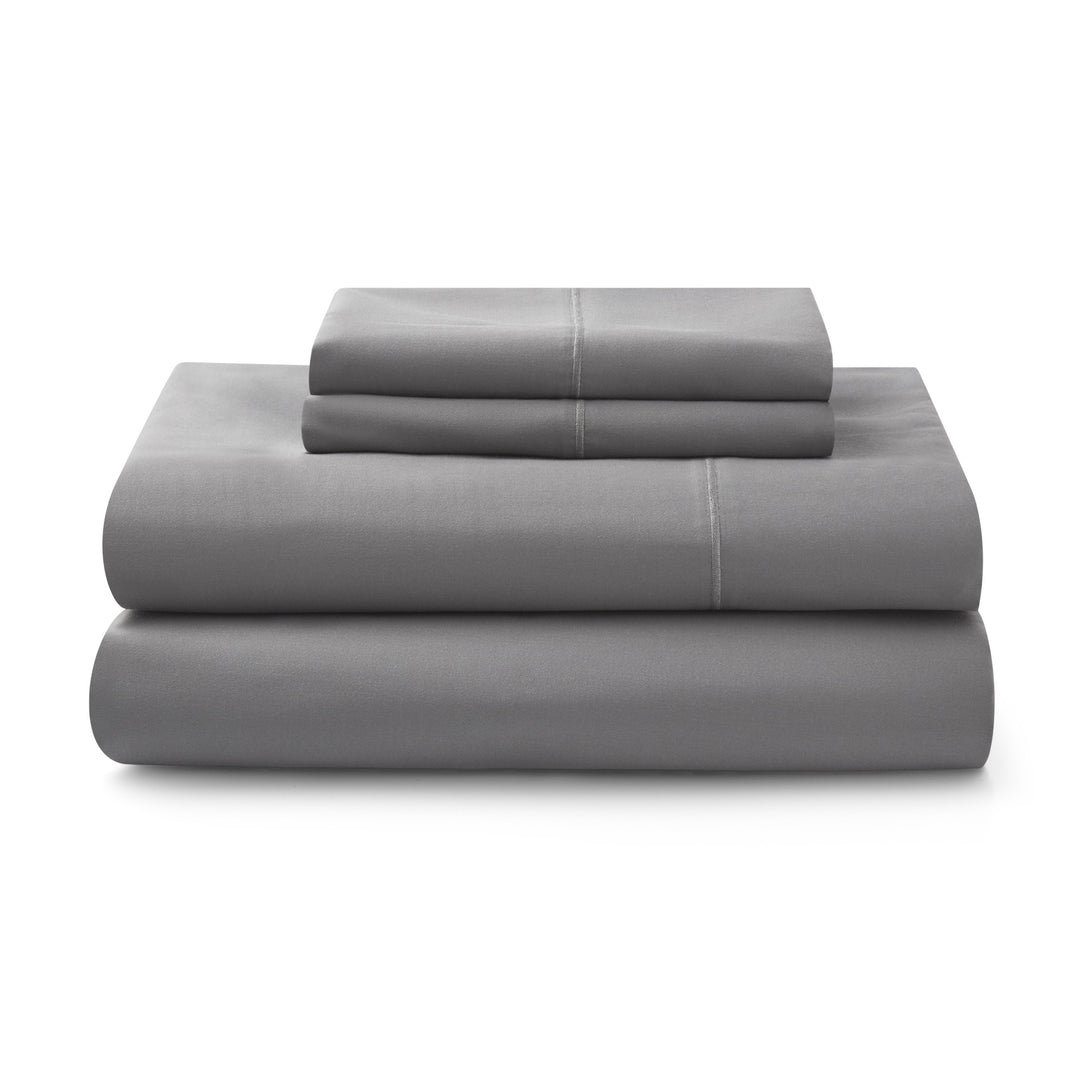 Better Homes & Gardens 4-Piece 400 Thread Count Dark Grey Performance Hygro Cotton Sheet Set  Full Retail $38.97
