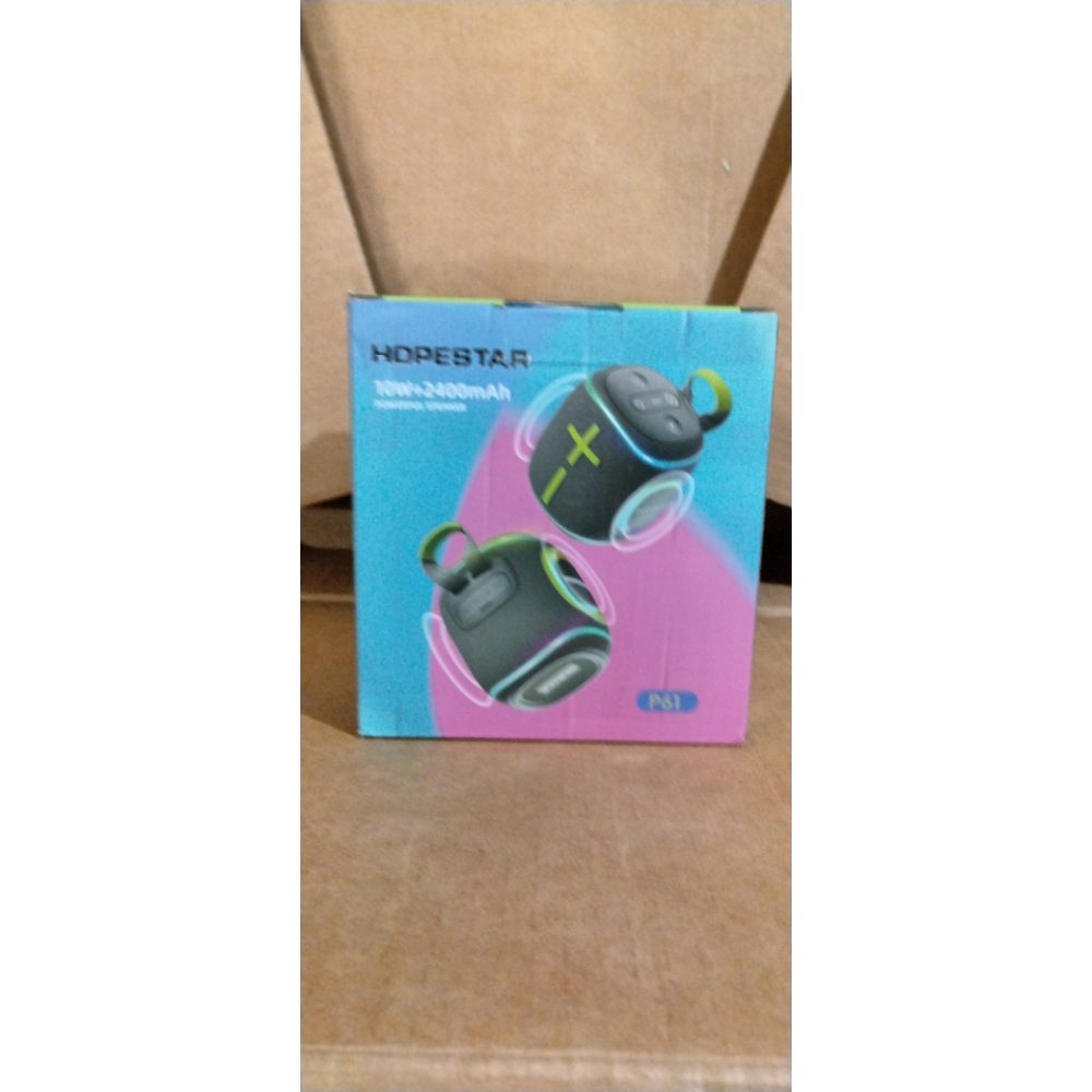 HOPESTAR P61 Portable Speaker - Wireless, USB/FM/TF Card, AUX, GRAY Retail $35.00