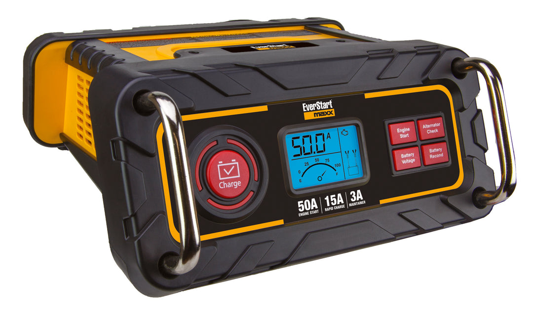 Everstart Maxx 15 Amp Automotive Battery Charger with 50 Amp Engine Start (BC50BE)-New Retail $70.95