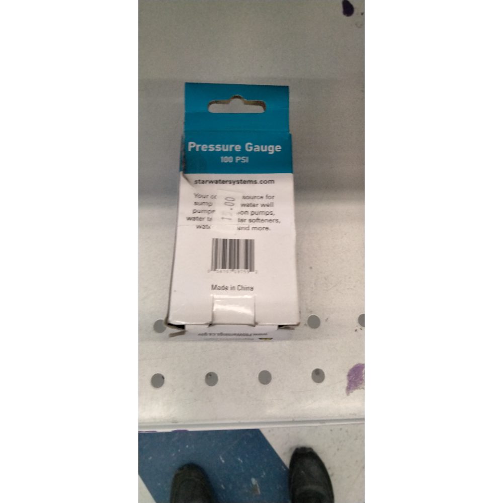 H2O PRO 12 Pack 100 PSI Steel Pressure Gauge with 1/4 Inch Male NPT Connection, Measures Well Water Pressure, Model 024771