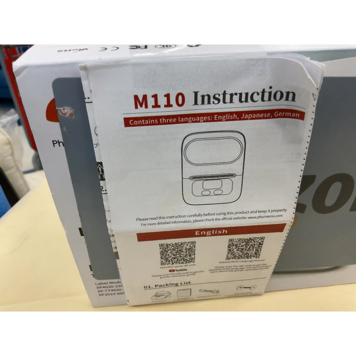 Phomemo Label Maker M110 - Wireless Bluetooth Thermal Label Printer