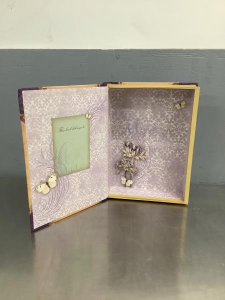 Fleur Studio Purple Floral Keepsake Box Retail $25.00