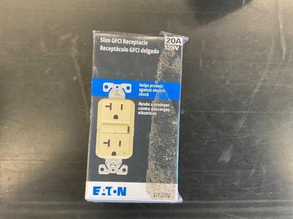 Eaton Slim GFCI Receptacle - 20A 125V