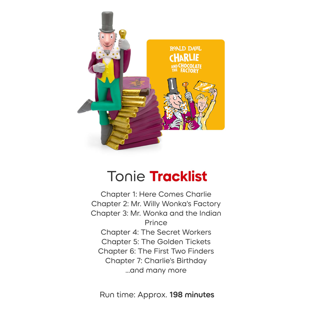 Tonies Willy Wonka Audio Toy Figurine from Roald Dahl's Charlie and The Chocolate Factory Retail $19.00