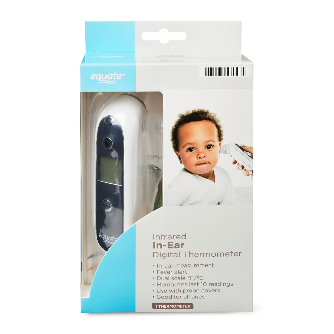 Equate Infrared 1-Second in-Ear Digital Thermometer for Kids & Adults Retail $29.98