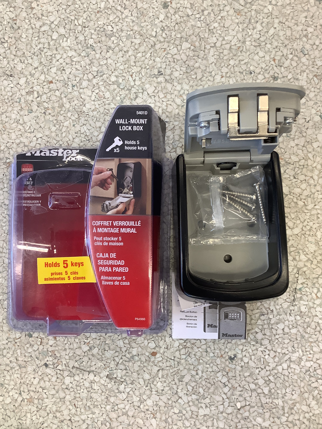 Master Lock 5423D Wall Mount Key Safe Lock Box - Quantity 4