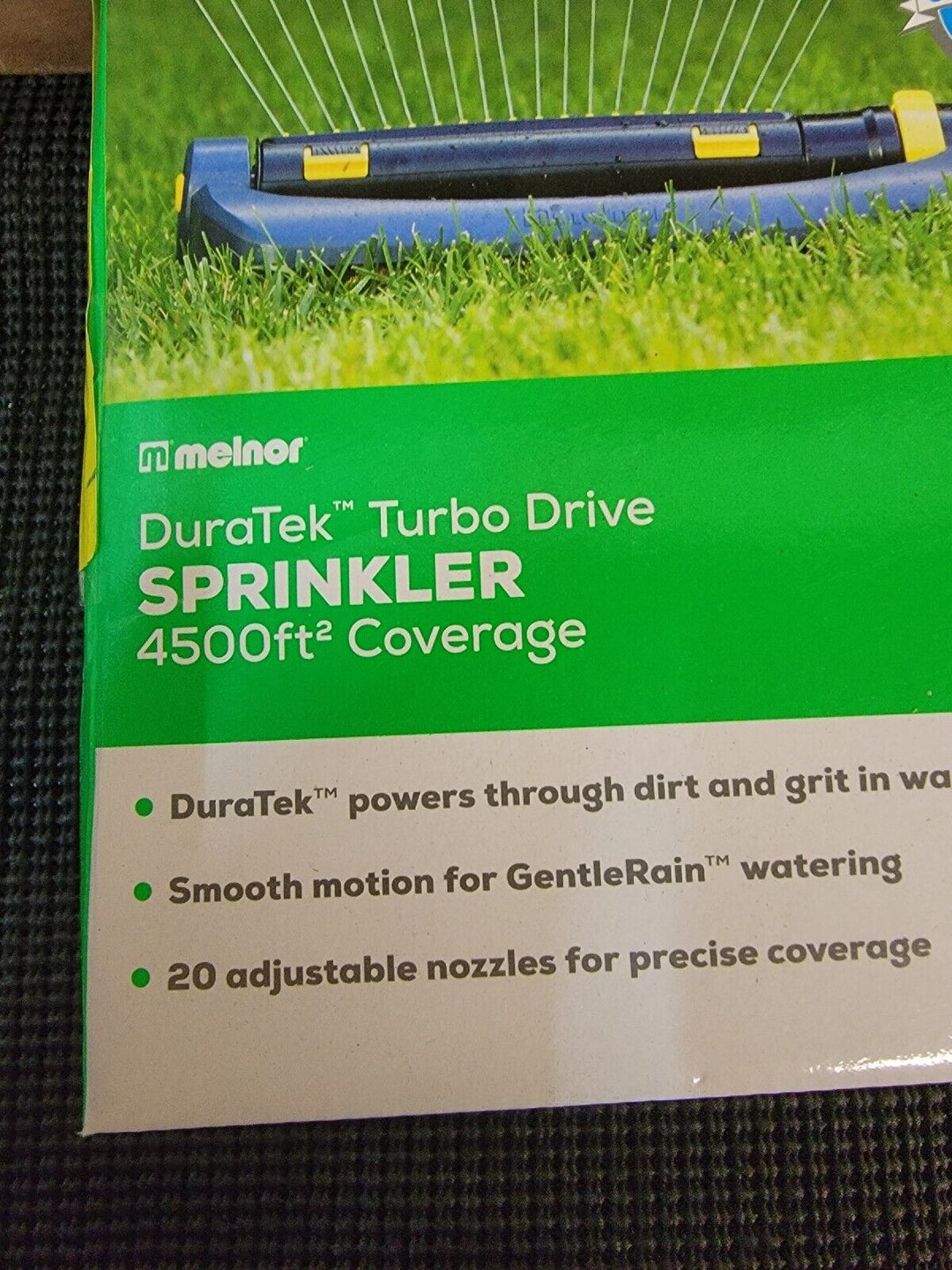NEW Melnor DuraTek Turbo Drive Oscillating Sprinkler, 4500 Sq Ft Coverage
