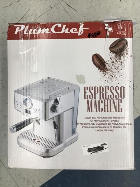 Plum Chef Espresso Machine - Culinary Partner Retail $120.00