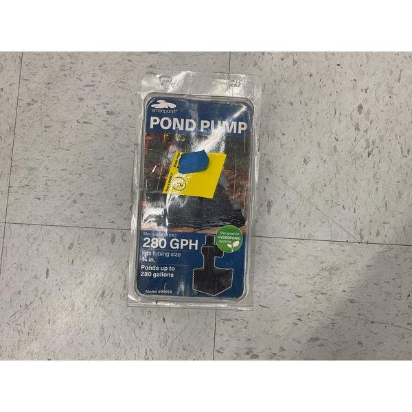 tetra pond Pond Pump, 280 GPH, 3/4 in. Tubing Size Retail $25.00
