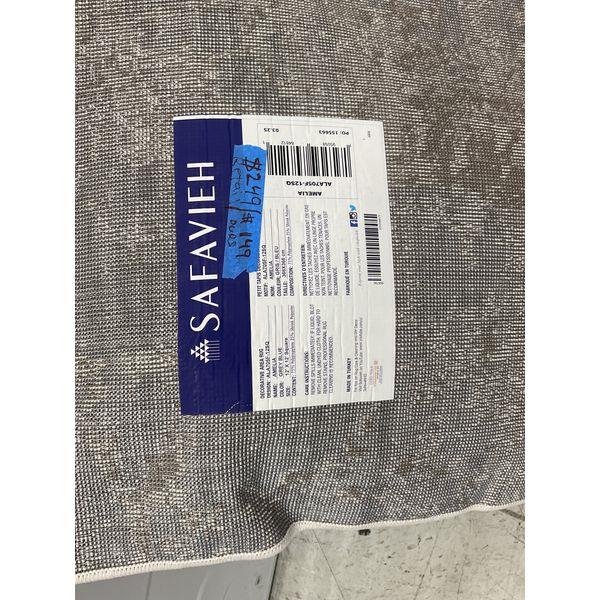 Safavieh Amelia Area Rug - ALATO5F-1230, Grey/Blue, 12" x 12" Square