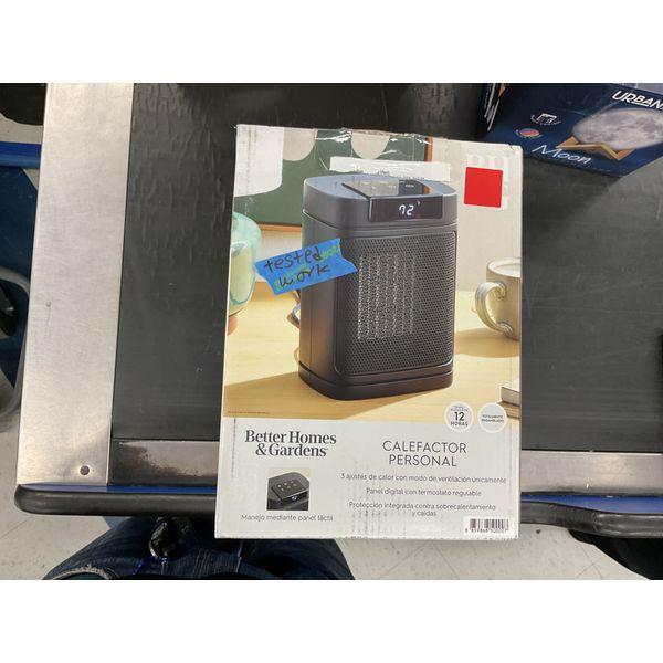 Better Homes & Gardens Personal Calefactor - Digital Thermostat, 3 Heat Settings Retail $35.00