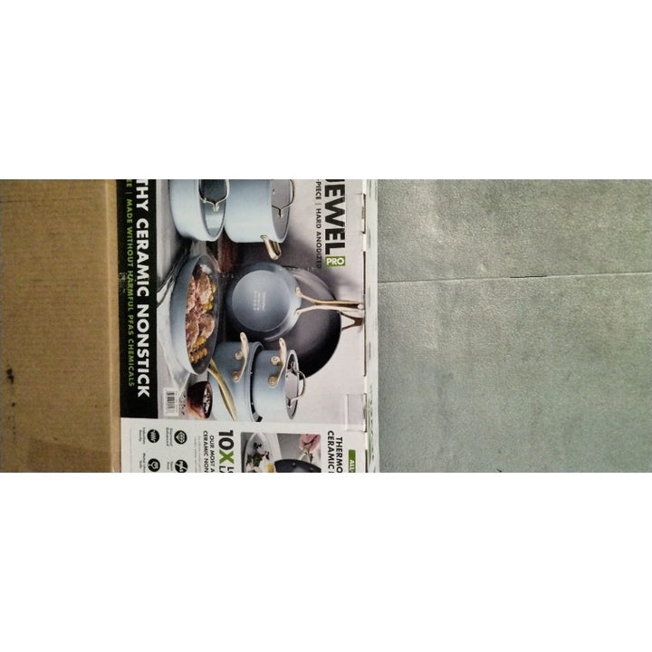 GreenPan Jewel Pro, 11-Piece Cookware Set - Hard Anodized, Healthy Ceramic Nonstick Retail $250.00
