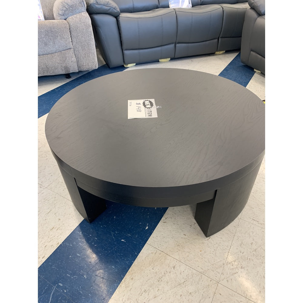 Round Coffee Table - Modern Design, Sturdy Build, Gray