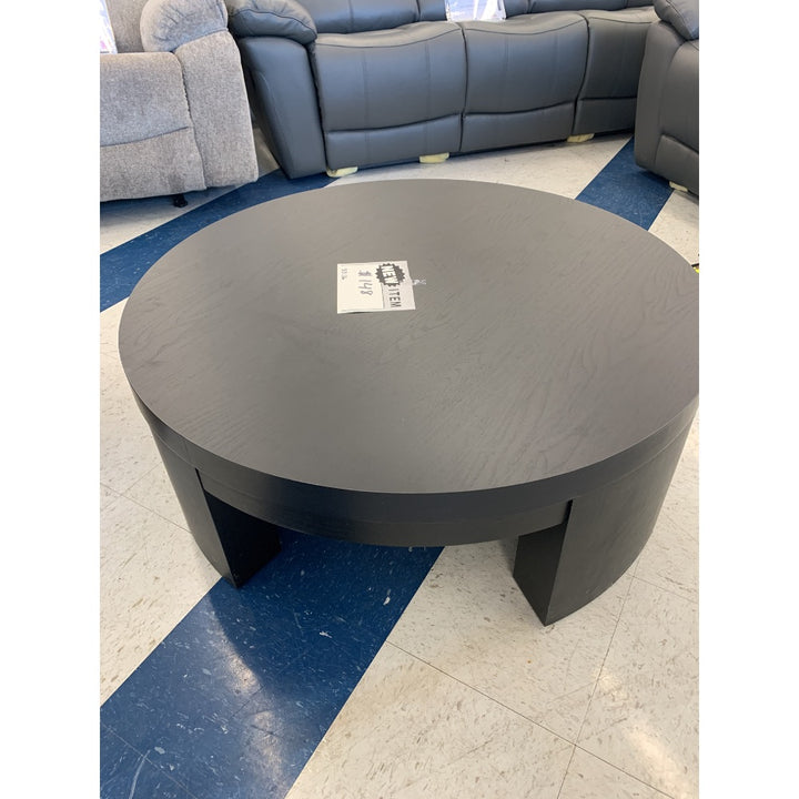 Round Coffee Table - Modern Design, Sturdy Build, Gray