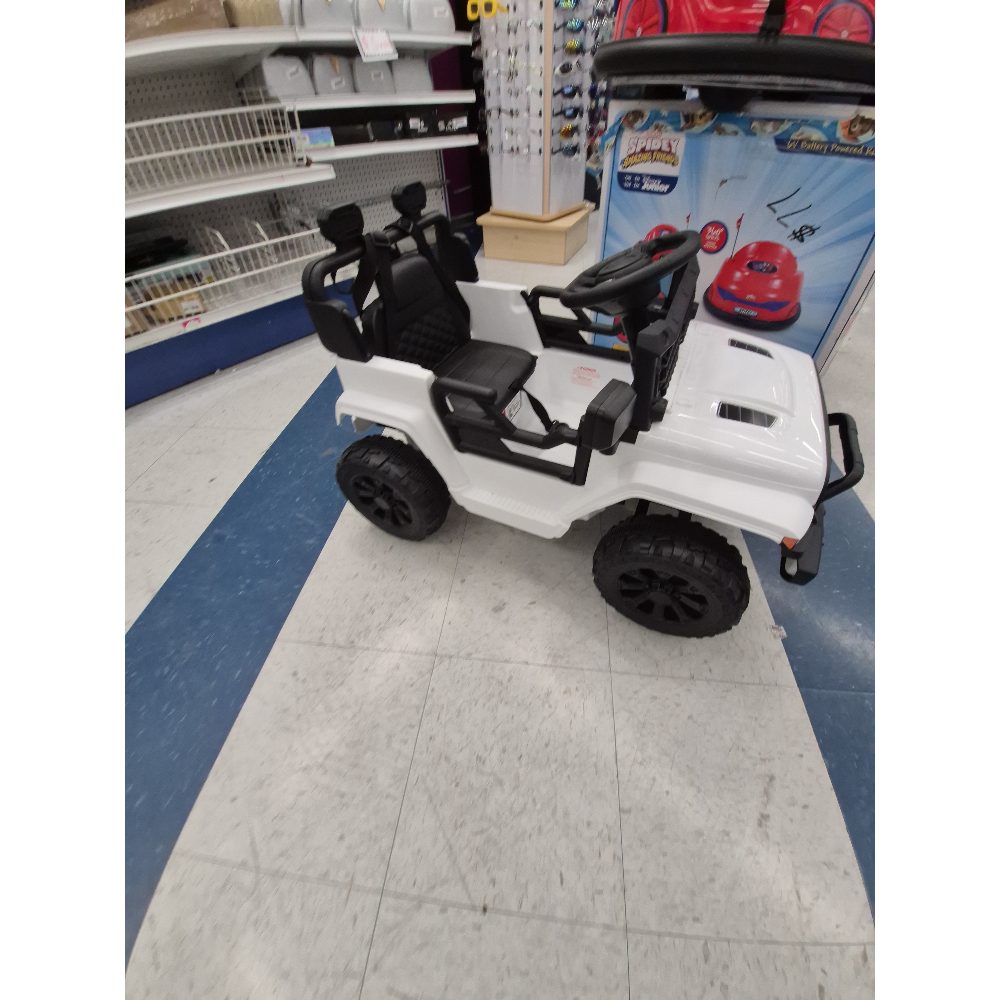 '-On Toy Car - White, Kids Vehicle