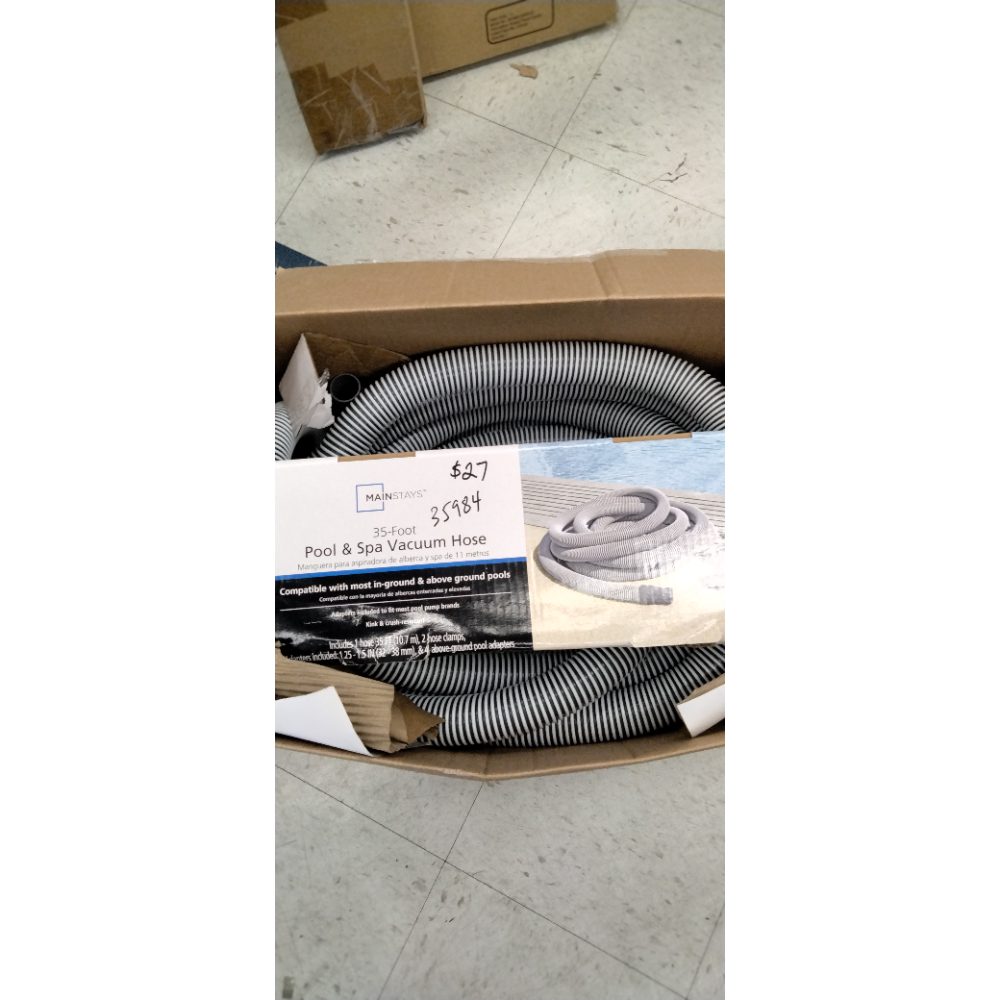 Mainstays 35 Ft. Pool Cleaning Hose with Adaptors