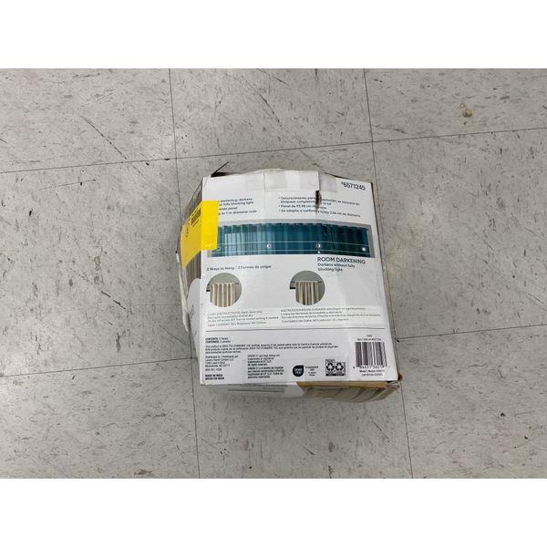 Origin21 Raya Rod Pocket/Back Tab Curtain Panels - Room Darkening, Bone, 84 in Retail $30.00