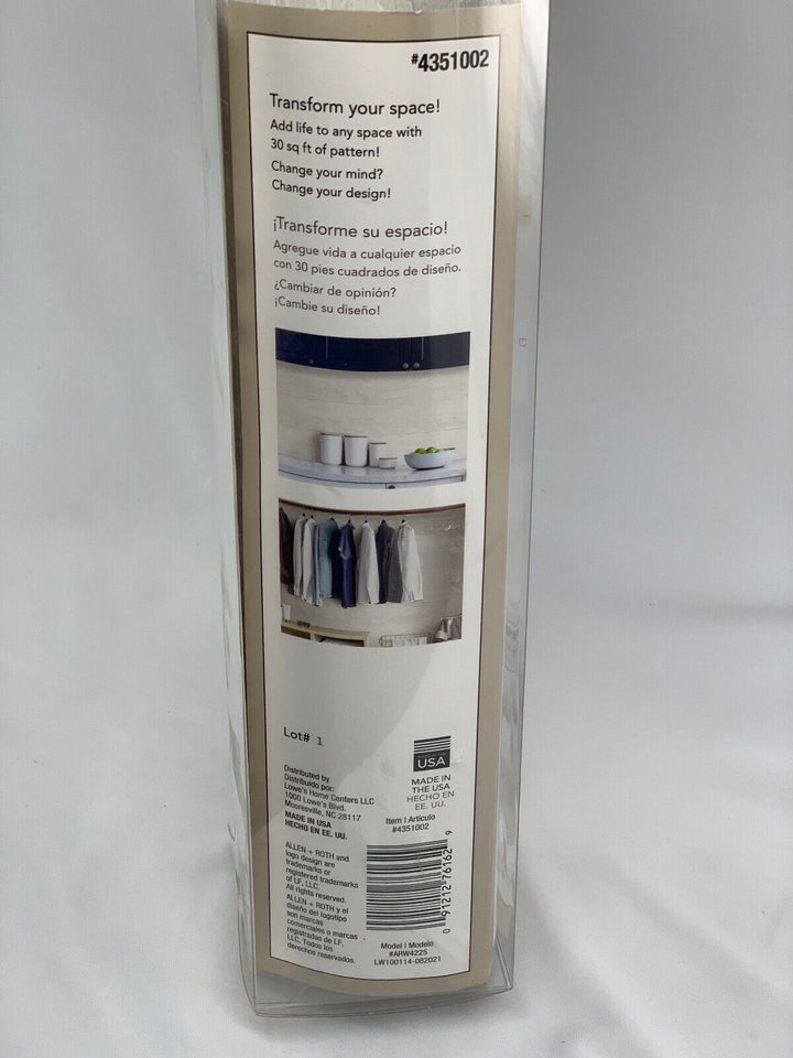 Allen+Roth Peel & Stick Removable Wallpaper Shiplap White - 4351002