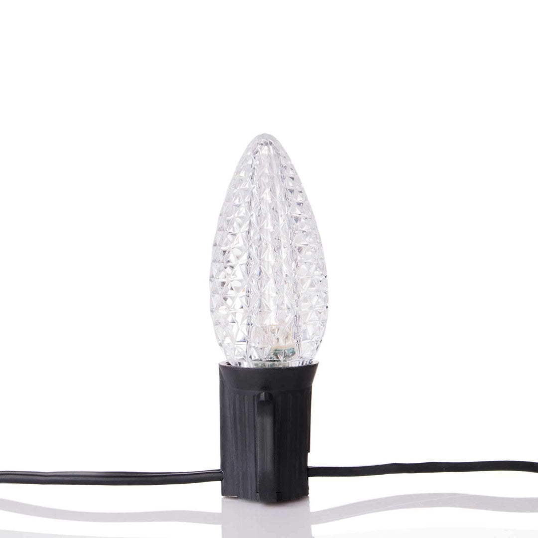 Brightown 25 Pack C9 Led Replacement Christmas Light Bulb, C9 Shatterproof Led Bulb for Christmas String Light, E17 Intermediate Base, Commercial Grade Dimmable Bulbs, 2 Diode (Led's), Warm White