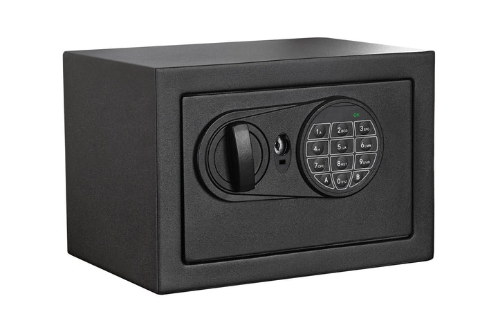 Pen + Gear Small Digital Safe with Electronic Lock and Backup Key in Black Model 17SCM