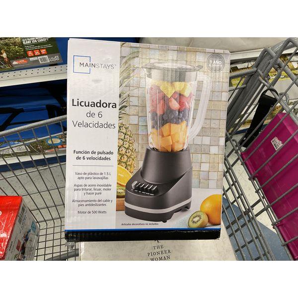 Mainstays Licuadora de 6 Velocidades - 6-Speed Blender Retail $30.00